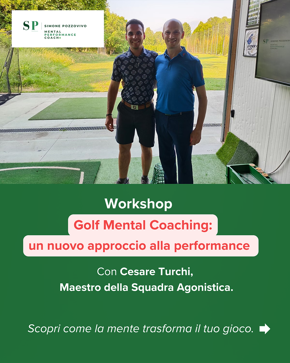 Workshop Golf Mental Coaching al Golf Club Bogliaco con Simone Pozzovivo