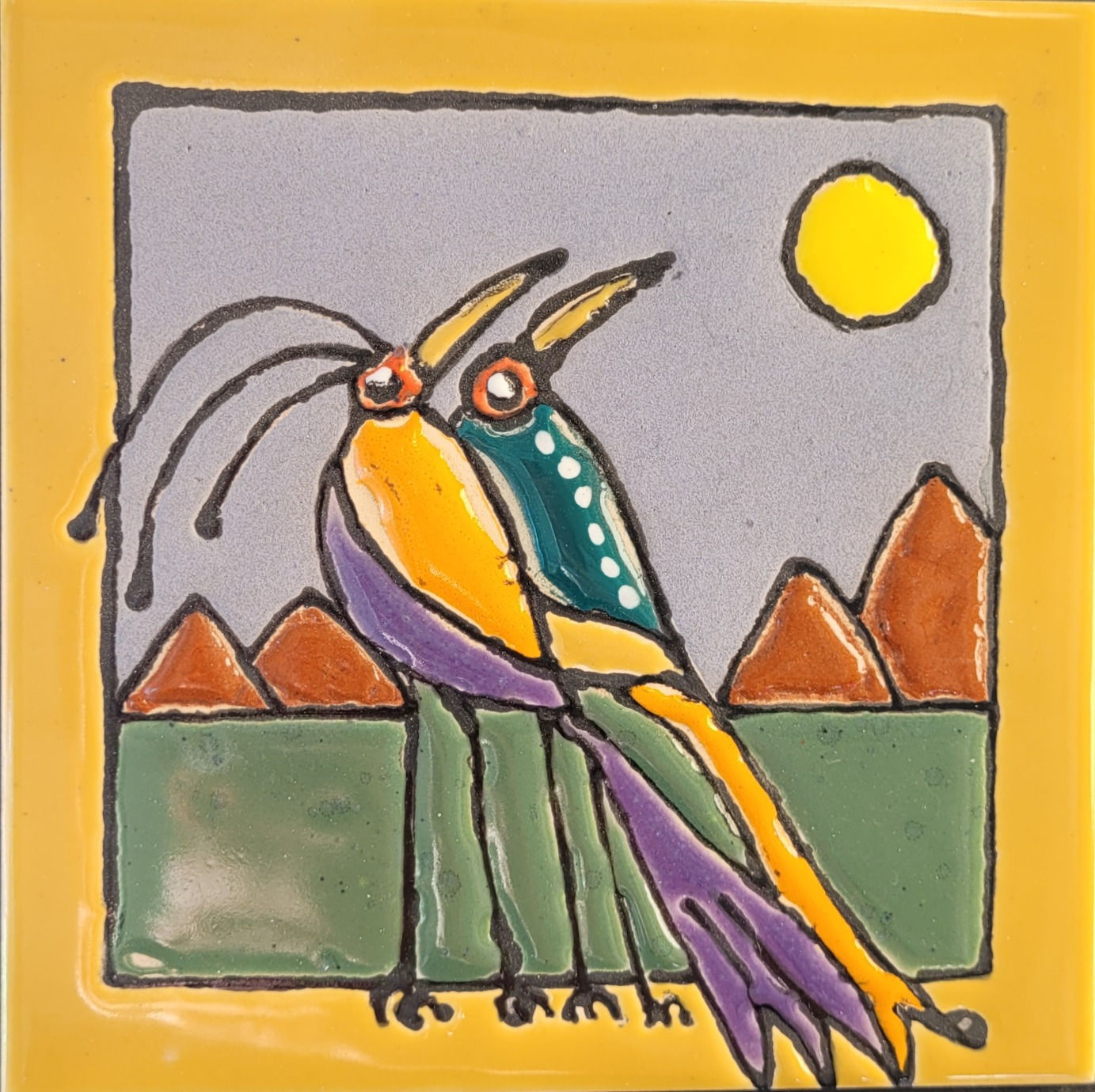 אריח ציפורים במדבר