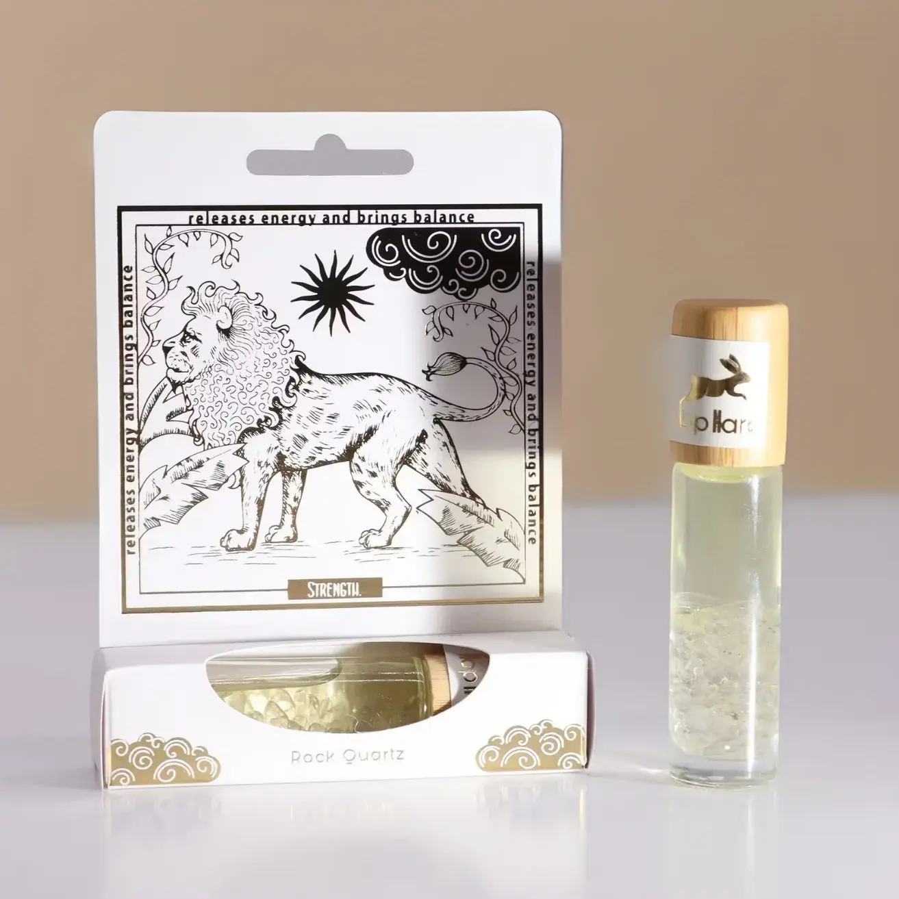 Aromatherapie Roll-On „Stärke“ mit Bergquarz – ausgleichender Duft für Ruhe und Selbstvertrauen