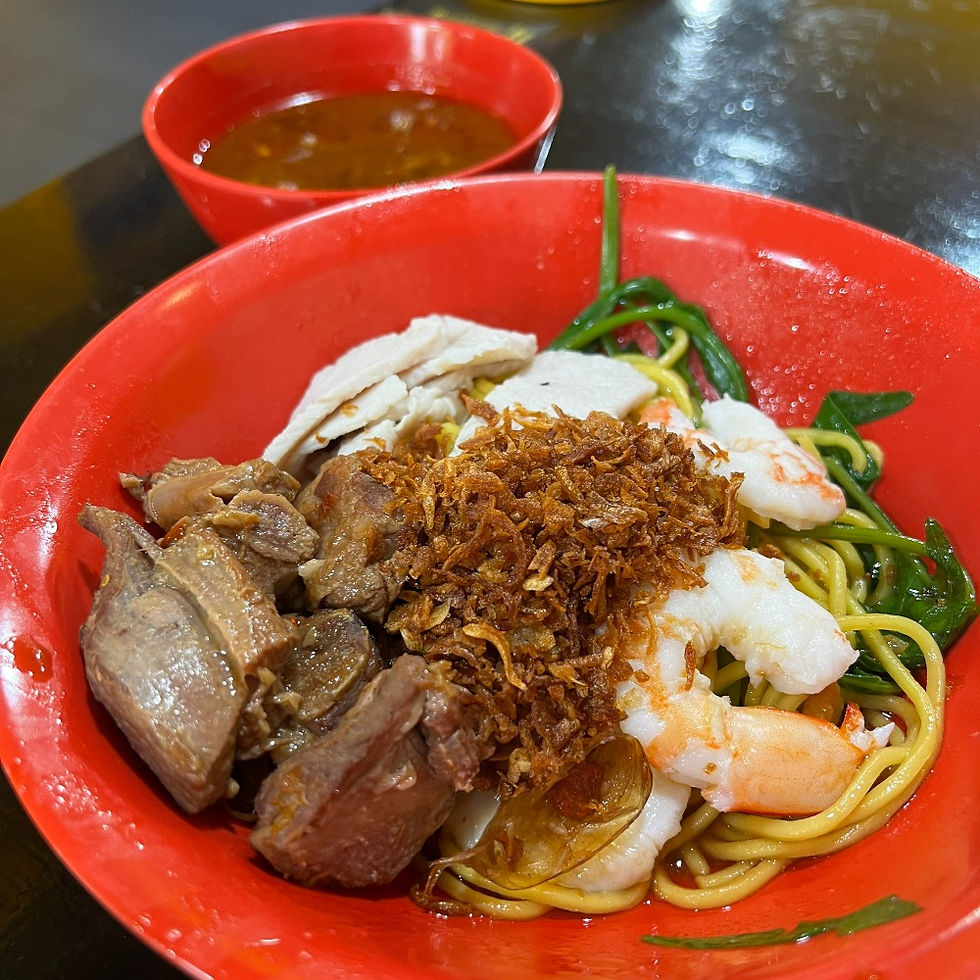 Prawn Mee with Pork Ribs