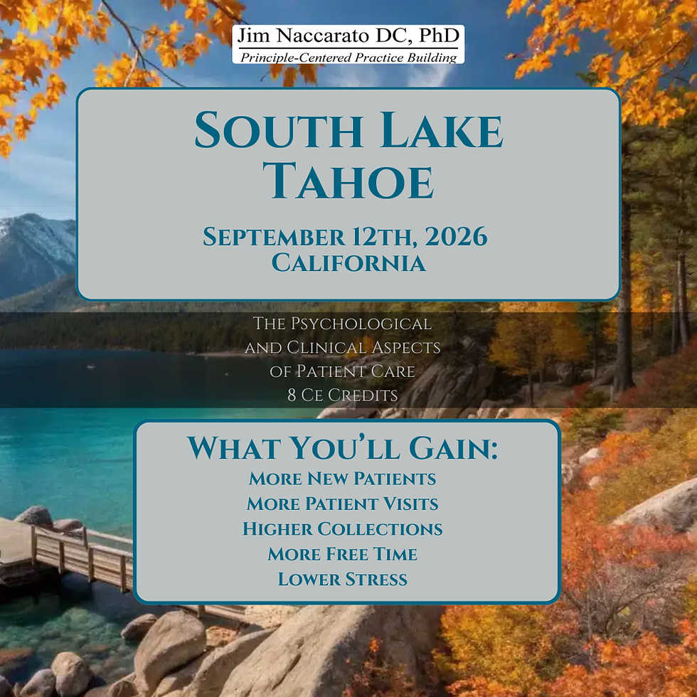 SEPTEMBER - South Lake Tahoe CE Seminar