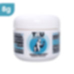 A jar of TRU Albino Penis Envy strain magic mushroom capsules against a white background