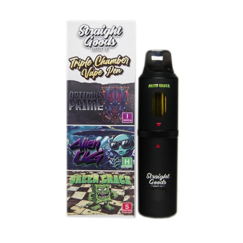 Buy Straight Goods Triple Chamber THC Vape Pens Online | StrainSeek Buy Straight Goods Triple Chamber THC Vape Pens Online | StrainSeek