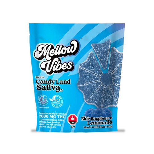 Buy Mellow Vibes Blue Raspberry Lemonade Sativa Gummies in Canada
