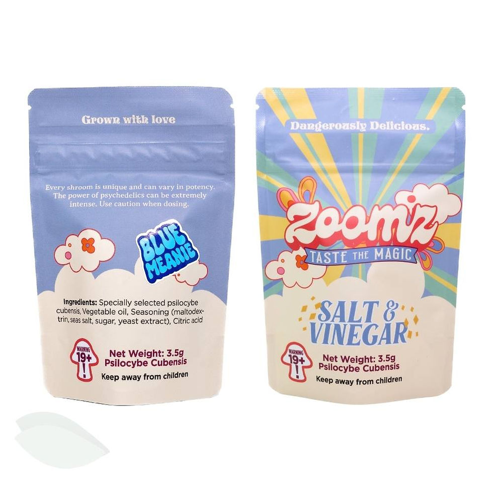 Thumbnail: Salt and Vinegar Blue Meanie Shroom Chips from Zoomz
