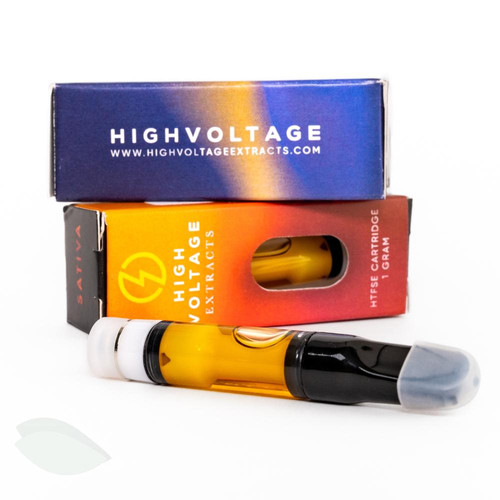 Distillate + HTFSE Vape Carts High Voltage Extracts StrainSeek