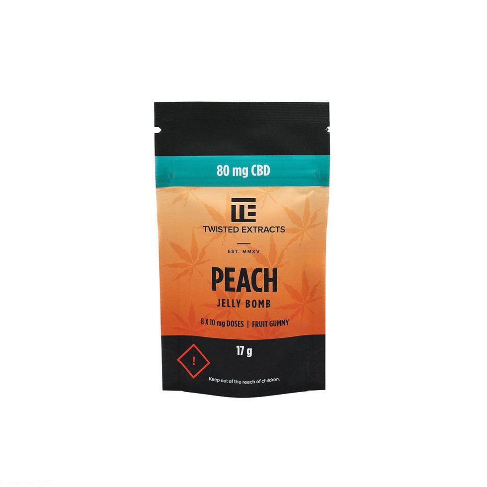 Thumbnail: Peach Jelly Bomb | 80mg CBD | Twisted Extracts