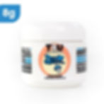 A jar of Blue Meanie magic mushroom capsules from TRU Mycadelics