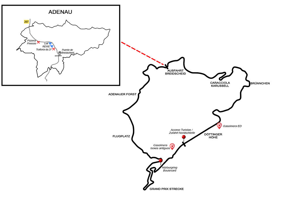 Mapa Nürburgring