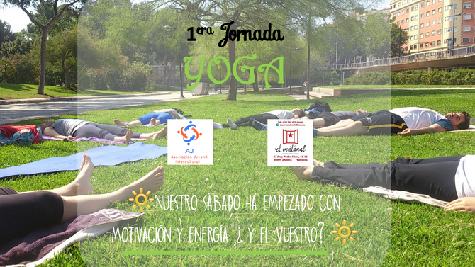 Primera jornada de yoga con AJI en Valencia
