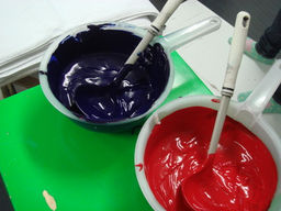 タオルの印刷現場