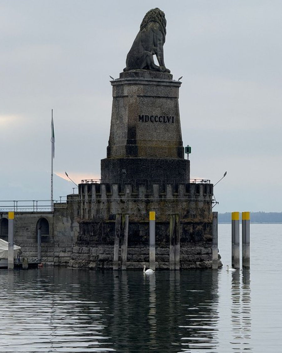 Leão da Baviera na entrada do porto de Lindau