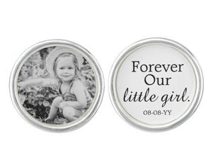 Best Deals! Forever Our Little Girl Photo Father of the Bride Cufflinks