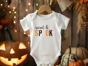 Hot Deals! Colorful Sweet And Spooky | Happy Halloween Baby Bodysuit