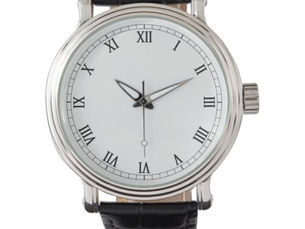 Best Deals! White face roman numerals time men's watch