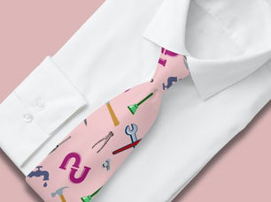 Top 5! Pink Plumbing Profession Plumber Dad Tie