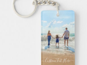 Best Deals! Custom Your Photo Keychain Gift with Text
