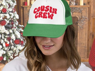Review Cousin Crew Christmas Matching Family Reunion Trucker Hat
