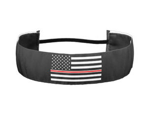 Hot Review! Thin Red Line Flag: Firefighter Hero Memorial Athletic Headband
