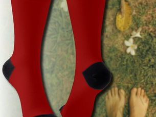 Review Crimson Red Solid Color | Classic | Elegant Socks