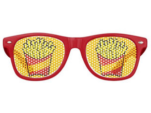 Top 10! French Fries Retro Sunglasses