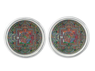 Review Tibetan Sand Mandala Cufflinks