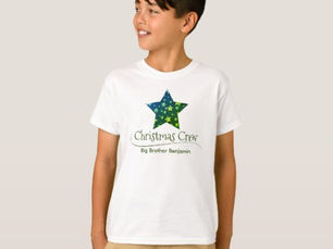 Top 5! Green Gold Star Matching Modern Christmas Kids T-Shirt