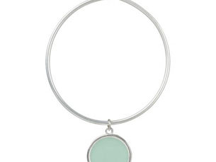Hot Review! Aero blue (solid color) Bangle Bracelet