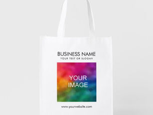 Top 5! Customizable Logo Text Url Address Template Grocery Bag