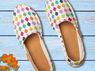 Big Deals! Colorful Bright Modern Argyle Diamond Pattern Espadrilles