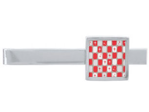 Big Deals! Retro Red Starbursts Tie Bar