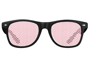 Big Deals! Warm Solid Pink Retro Sunglasses
