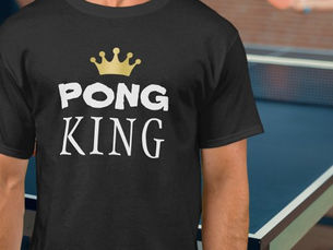 Hot Deals! PING PONG KING Gold Crown T-Shirt