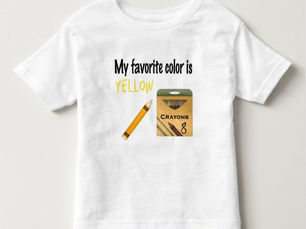 Hot Review! My Favorite Color is Yellow Toddler T-shirt