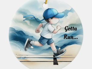 Best Price! Gotta Run Male Runner Keepsake Ceramic Ornament