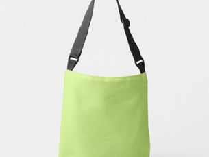 Top 10! Solid color soft light lime green crossbody bag