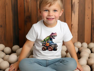 Hot Review! Dinosaur on Truck Tri-Blend Shirt