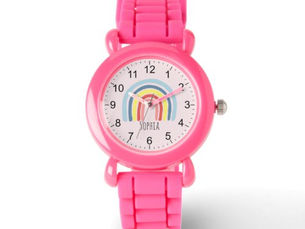 Top 10! Girls Cute Pink Boho Rainbow and Name Kids Watch