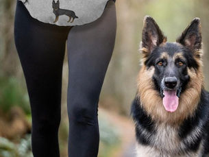 Best Price! Bi-Black German Shepherd Cute Cartoon Dog Gray Fanny Pack