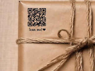 Best Deals! Scan Me! Heart Your QR Code Self-inking Stamp