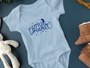 Best Deals! Little Dreamer Cute and Funny Boy Baby Bodysuit