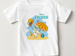 Big Deals! Frozen | Olaf Playing on the Beach Baby T-Shirt