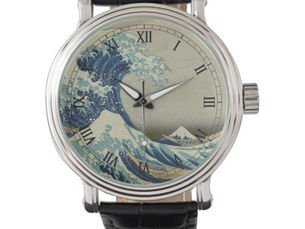 Top 5! Vintage Japanese Art, The Great Wave by Hokusai Watch
