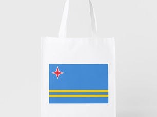 Hot Deals! Patriotic Aruba Flag Grocery Bag