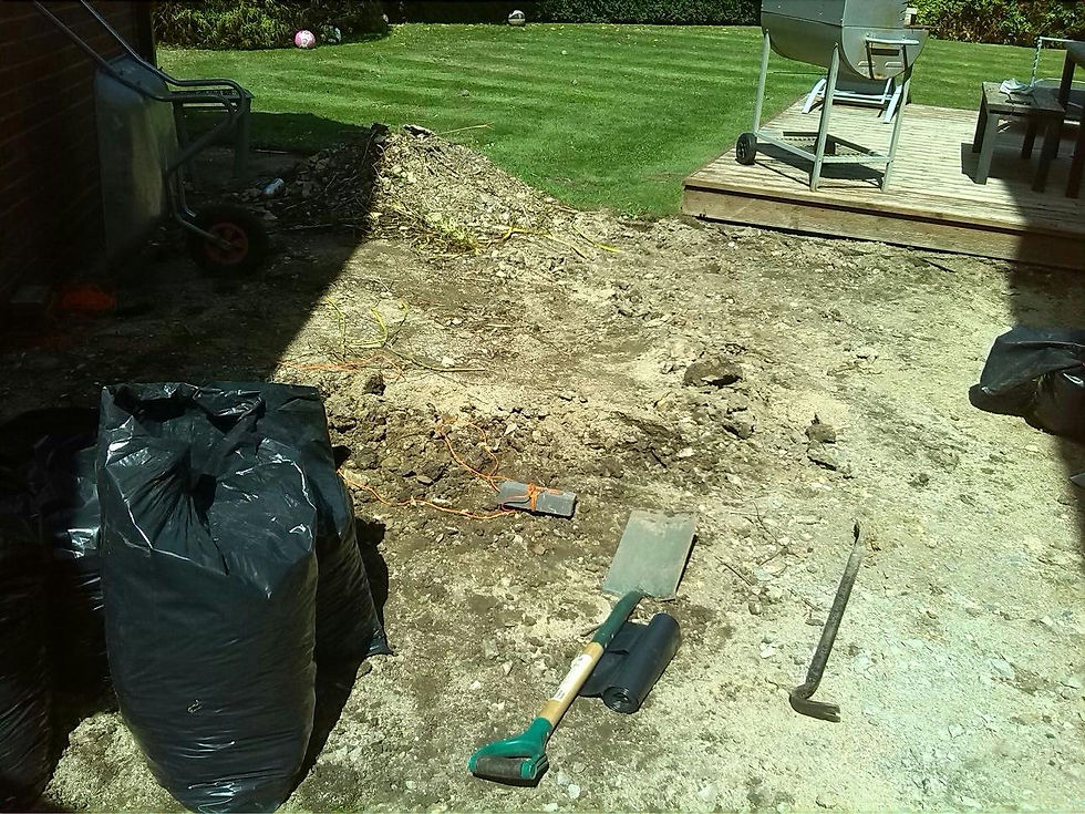 clearing the site
