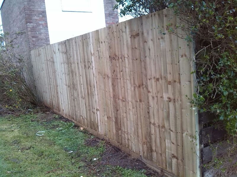 Replacement fence completed