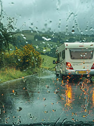 Seguridad en el camino: Guía para conducir tu motorhome con viento y lluvia