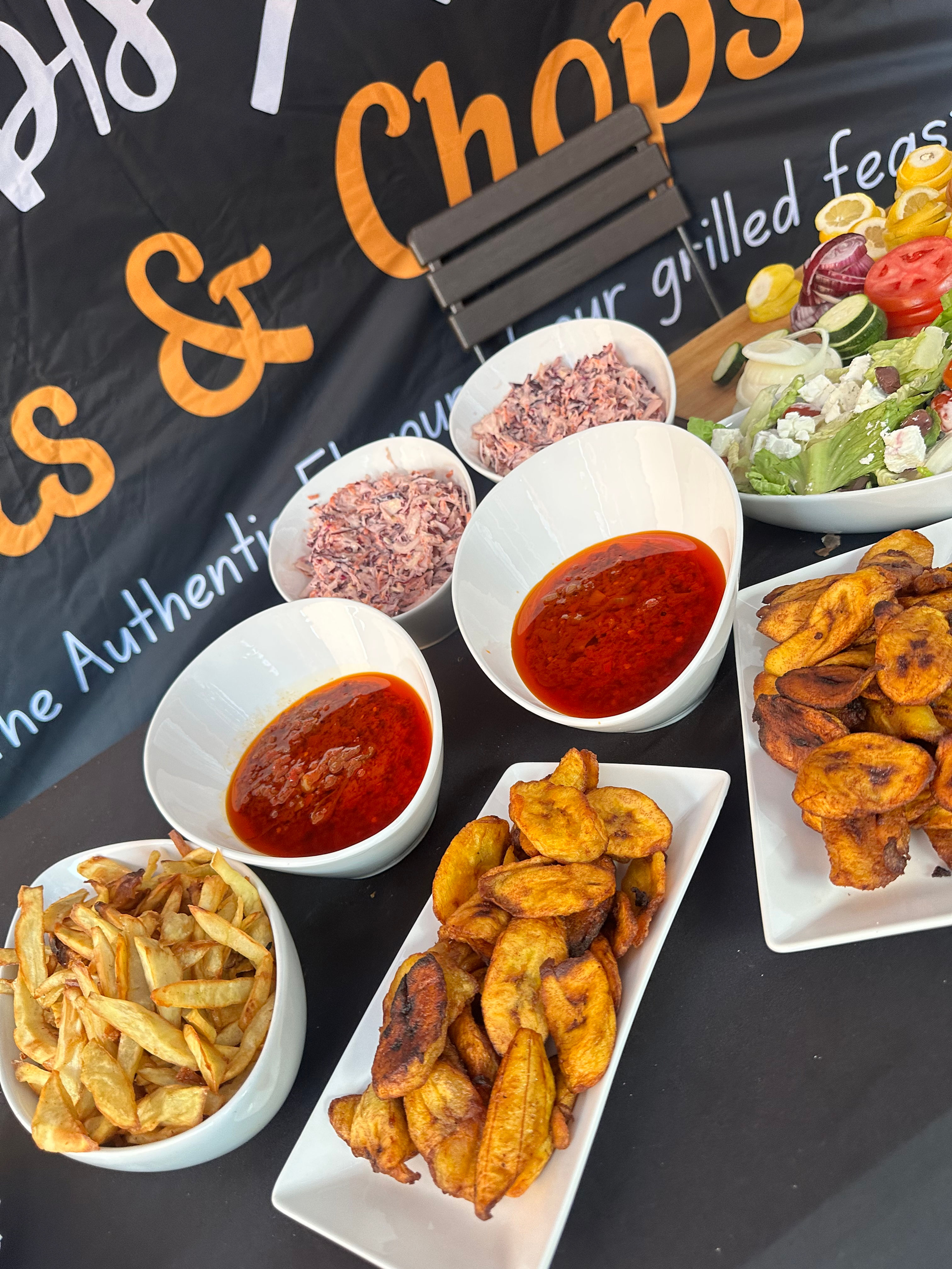 Grill buffet service