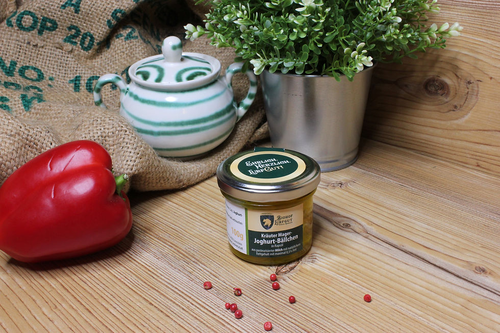 Miniaturbild: Mini Kräuter Mager-Joghurt-Bällchen in Rapsöl