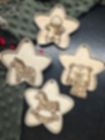 ⭐️ Set Holzsterne groß „Weihnachtszauber“ 🎄